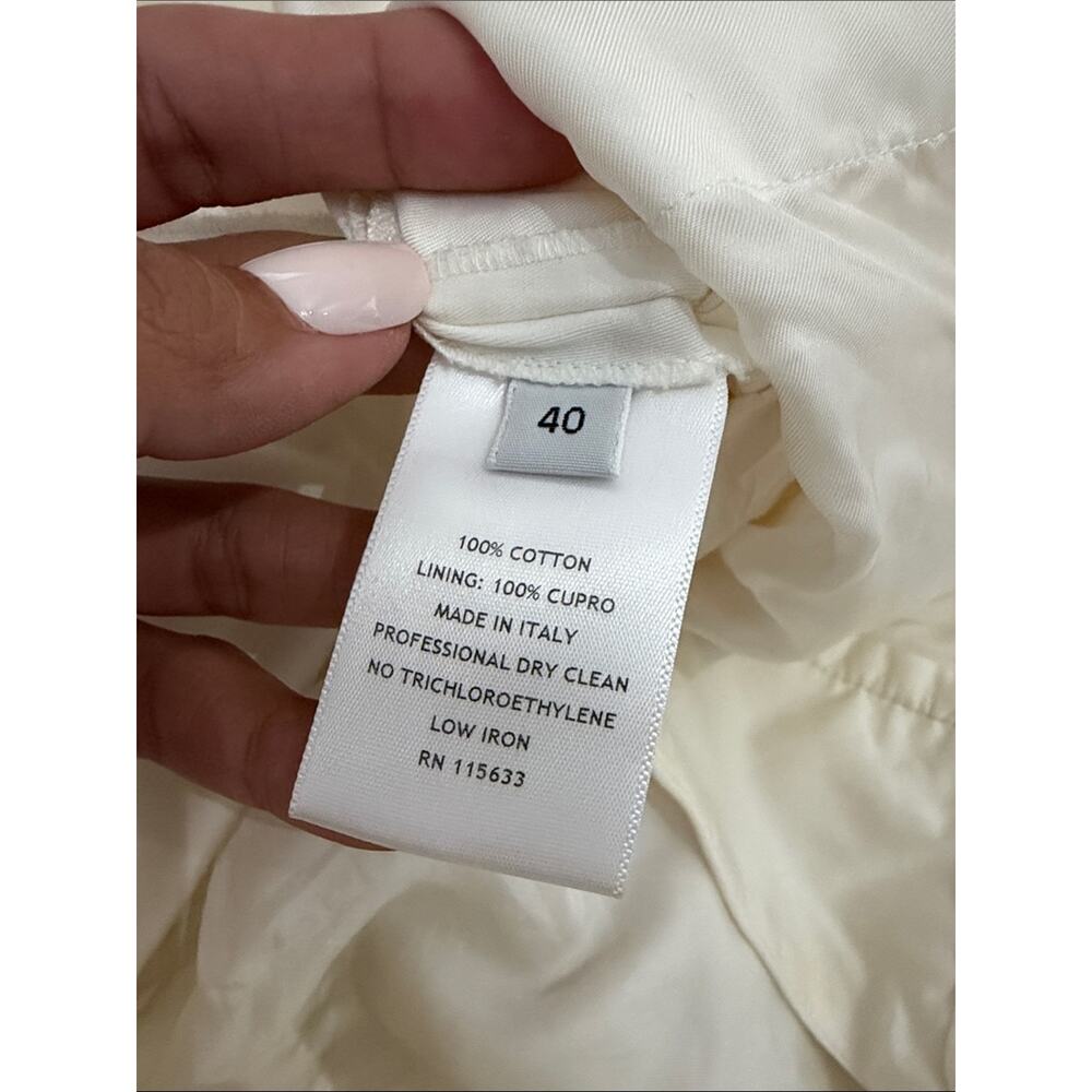 Gabriela Hearst Cotton Trouser Straight Leg Pants Size 40 US - Picture 8 of 8